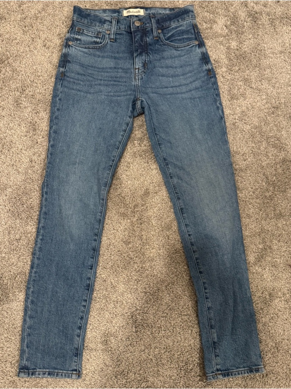 Madewell High Rise skinny Jeans in Medium Blue Wash size 24